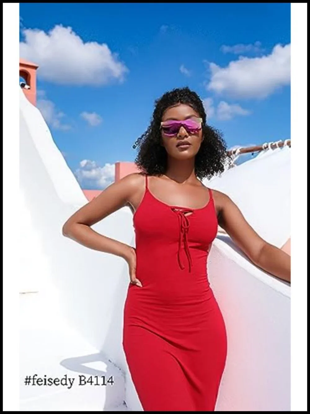 Trendy Rimless Mirrored One Piece Lens Sunglasses UV400 Protection